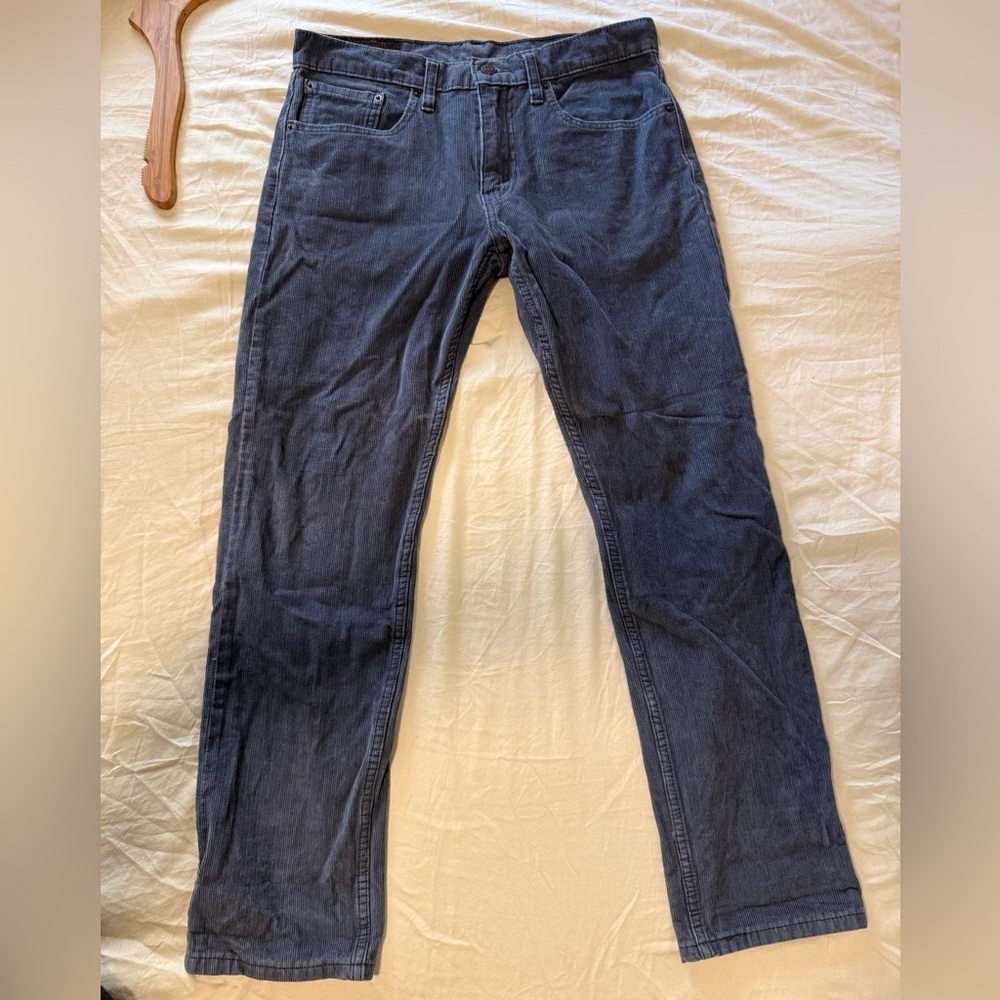 Levi's Blue Straight Corduroy Jeans Classic Style